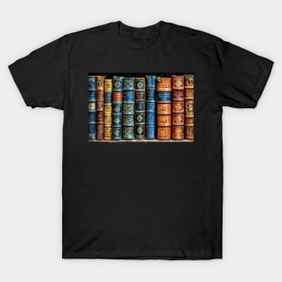 Classic Books on a Shelf - Landscape T-Shirt